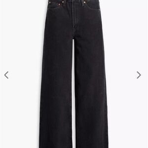 Levi's Black Wide Leg Ribcage